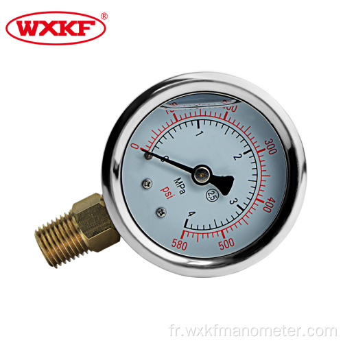 Gauge de pression du cadran en aluminium en acier inoxydable de qualité